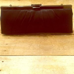 Black Satin Clutch